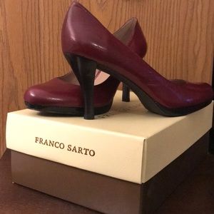 Franco Sarto L-Orlina, Rose Red Lea 3” Heel